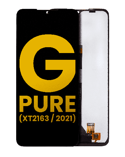 LCD Assembly Without Frame Compatible For Motorola Moto G Pure (XT2163/2021) (Refurbished) (All Colors)