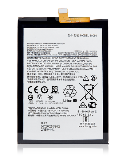 Replacement Battery Compatible For Motorola Moto G9 Power (XT2091/2020)/G60 (XT2135-1/2021)/G40 Fusion (MC50)