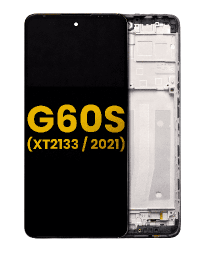 LCD Assembly With Frame Compatible For Motorola Moto G60S (XT2133/2021) (Refurbished) (Black)