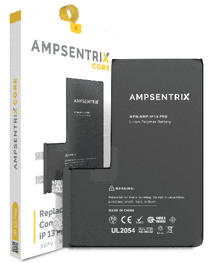 Replacement Battery Core Compatible For iPhone 13 Pro (Spot Welding Required) (AmpSentrix Core)