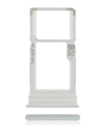 Single Sim Card Tray Compatible For Motorola Moto G 5G (XT2113-3/2020) (Frosted Silver)