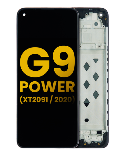 LCD Assembly With Frame Compatible For Motorola Moto G9 Power (XT2091/2020) (Refurbished) (All Colors)