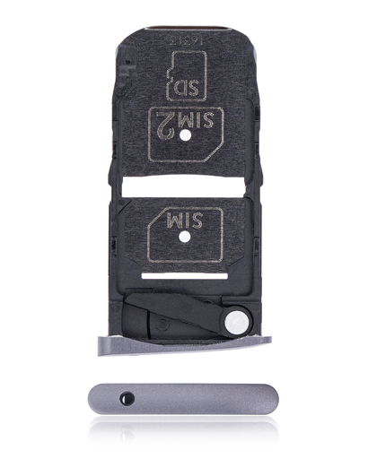 Sim Card Tray Compatible For Motorola Moto Z Force Droid (XT1650-02/2016) (Black)