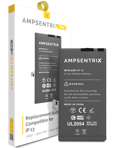 Replacement Battery Compatible For iPhone 13 (AmpSentrix Pro)