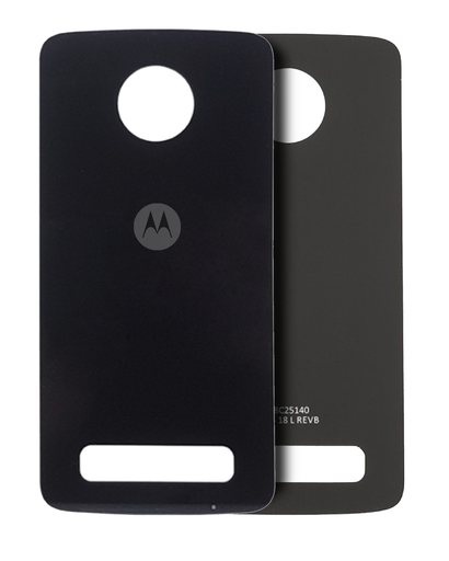 Back cover Glass Compatible For Motorola Moto Z Play (XT1635-01/2016) (Genuine OEM) (Black)