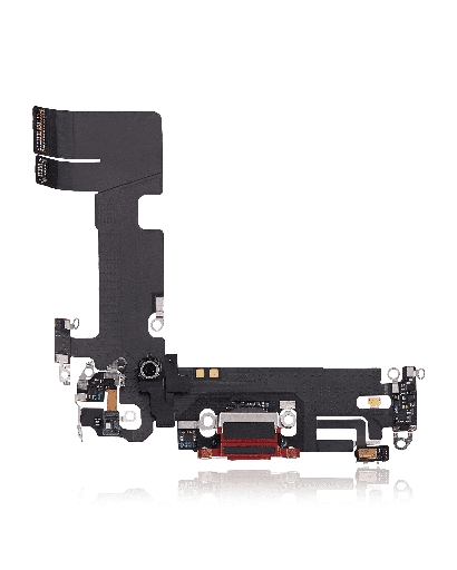 Charging Port Flex Cable Compatible For iPhone 13 (Used OEM Pull) (Red)