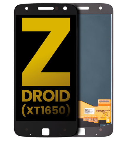 LCD Assembly Without Frame Compatible For Motorola Moto Z/Moto Z Droid (XT1650-01/2016) (Refurbished) (Black)