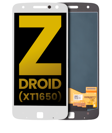 LCD Assembly Without Frame Compatible For Motorola Moto Z/Moto Z Droid (XT1650-01/2016) (Refurbished) (White)
