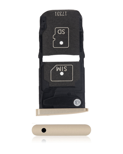 Sim Card Tray Compatible For Motorola Moto Z Droid (XT1650-01/2016) (Gold)