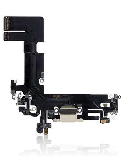 Charging Port Flex Cable Compatible For iPhone 13 (Aftermarket Plus) (Starlight)