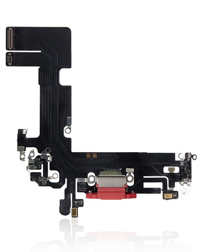 Charging Port Flex Cable Compatible For iPhone 13 (Aftermarket Plus) (Red)