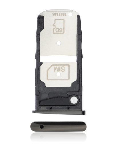 Single Sim Card Tray Compatible For Motorola Moto Z3 (XT1929-17/2018)/Z3 Play (XT1929/2018) (Black)