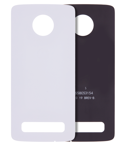 Back cover Glass Compatible For Motorola Moto Z4 (XT1980-3/XT1980-4/2019) (Genuine OEM) (White)