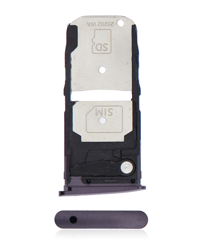 Single Sim Card Tray Compatible For Motorola Moto Z4 (XT1980/2019) (Purple)