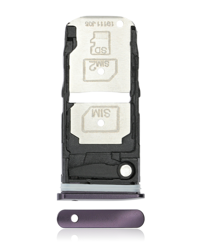 Dual Sim Card Tray Compatible For Motorola Moto Z4 (XT1980/2019) (Purple)