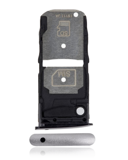 Single Sim Card Tray Compatible For Motorola Moto Z4 (XT1980/2019) (Frost White)