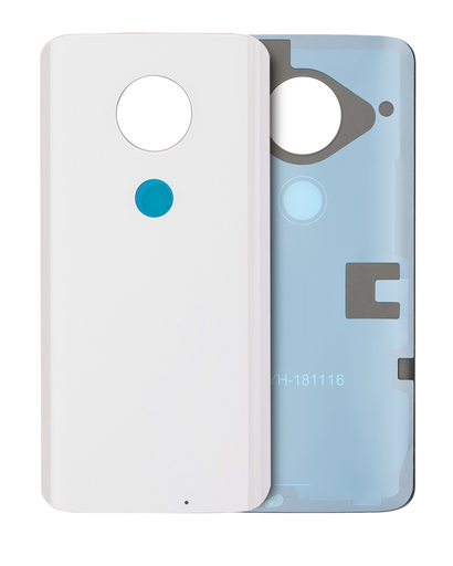 Back cover Glass Compatible For Motorola Moto G7 (XT1962/2019) (White)