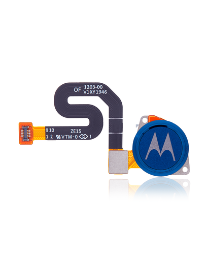 Fingerprint Scanner With Flex Compatible For Motorola Moto G7 Power (XT1955/2019) (Genuine OEM) (Marine Blue)