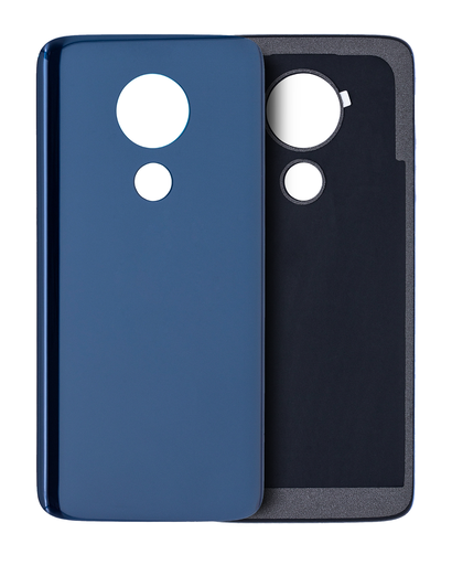 Back cover Glass Compatible For Motorola Moto G7 Power (XT1955/2019) (Iced Violet)