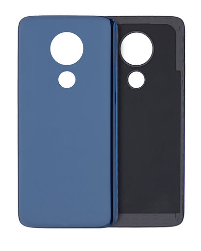 Back cover Glass Compatible For Motorola Moto G7 Power (XT1955/2019) (Marine Blue) (International Version)