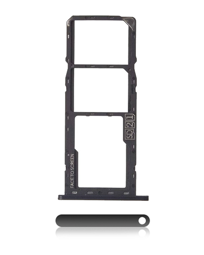 Dual Sim Card Tray Compatible For Motorola Moto G7 Play (XT1952/2019) (Black)
