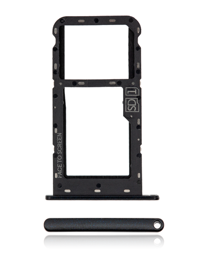Single Sim Card Tray Compatible For Motorola Moto G7 Play (XT1952/2019) (Black) (US Version)