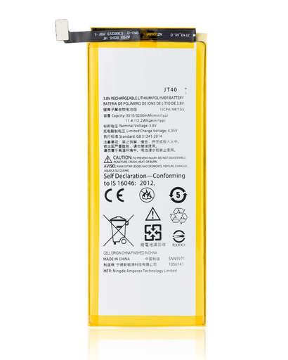 Replacement Battery Compatible For Motorola Moto G6 Plus (XT1926/2018) (JT40)