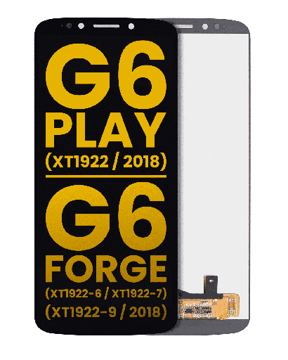 LCD Assembly Without Frame Compatible For Motorola Moto G6 Play (XT1922/2018)/G6 Forge (XT1922-6/XT1922-7/XT1922-9/2018) (US Version) (Refurbished) (Black)