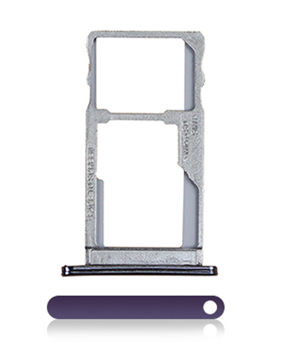 Single Sim Card Tray Compatible For Motorola Moto G6 Play/G6 Forge (XT1922/2018) (Purple)