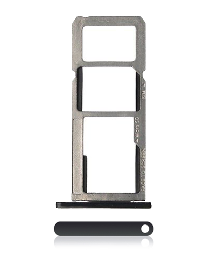 Dual Sim Card Tray Compatible For Motorola Moto G6 Play/G6 Forge (XT1922/2018) (Black)