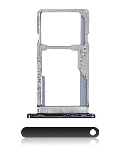 Single Sim Card Tray Compatible For Motorola Moto G6 Play/G6 Forge (XT1922/2018) (Black)