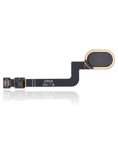 Home Button With Flex Cable Compatible For Motorola Moto G5 Plus (XT1687/2017) (Genuine OEM) (Black)