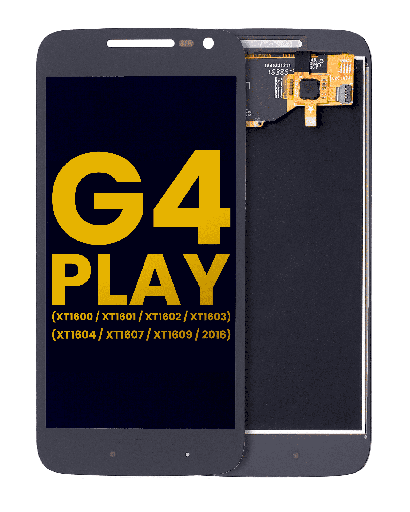 LCD Assembly Without Frame Compatible For Motorola Moto G4 Play (XT1600/XT1601/XT1602/XT1603/XT1604/XT1607/XT1609/2016) (Refurbished) (Black)
