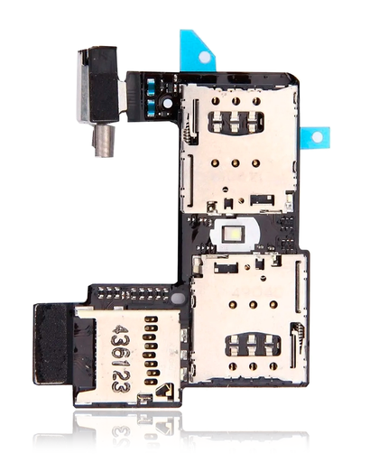 Sim Card Reader Flex With Board Compatible For Motorola Moto G2 (XT1068/2014) (Dual Sim)