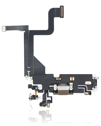Charging Port Flex Cable Compatible For iPhone 13 Pro (Premium) (Gold)