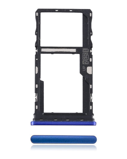 Sim Card Tray Compatible For Motorola Moto G Power (XT2117/2021) (Genuine OEM) (Glowing Blue)