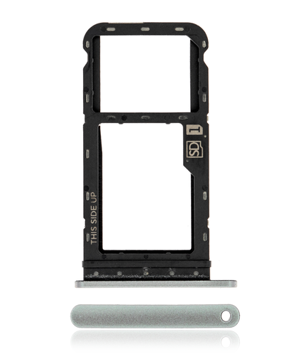 Sim Card Tray Compatible For Motorola Moto G Power (XT2117/2021) (Genuine OEM) (Hazy Silver)