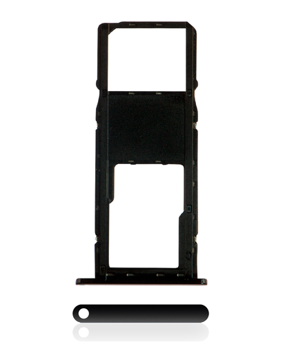 Single Sim Card Tray Compatible For Motorola Moto G7 Power (XT1955/2019) (International Version) (Ceramic Black)