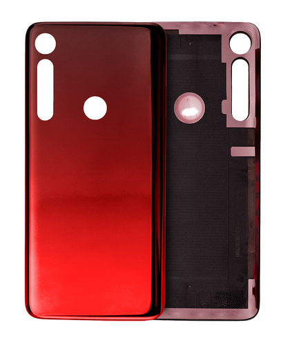 Back Cover Glass Compatible For Motorola One Macro (XT2016/2019) (Gradient/Red)