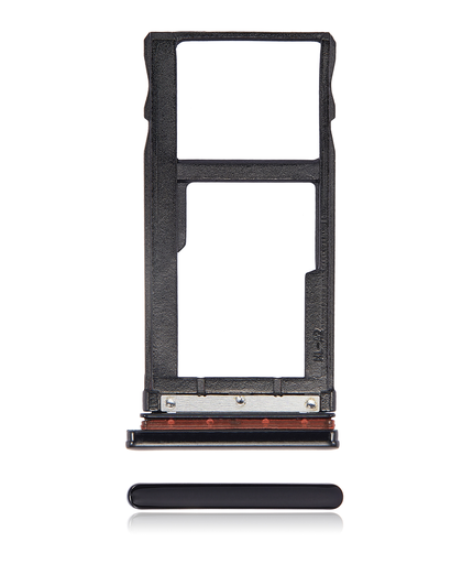 Dual Sim Card Tray Compatible For Motorola One Vision (XT1970/2019)/P50 (XT1970/2019) (Black)