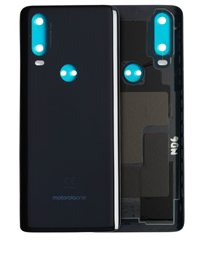 Back cover Glass Compatible For Motorola One Action (XT2013-1/XT2013-2/XT2013-4/2019) (Genuine OEM) (Denim Blue)