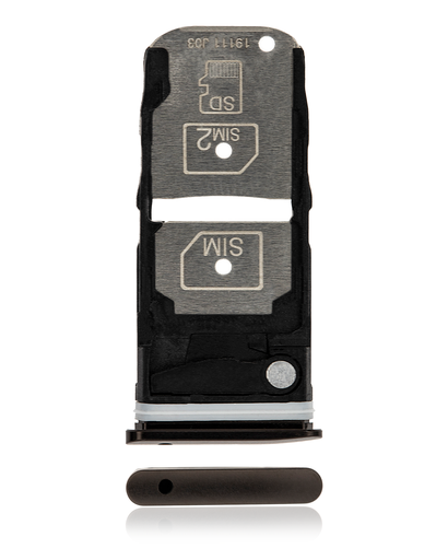 Sim Card Tray Compatible For Motorola One Zoom (XT2010-01/2019) (Electric Gray)