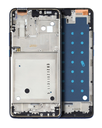 Mid-Frame Housing Assembly Compatible For Motorola Moto One Hyper (XT2027-1/2020) (Genuine OEM) (Blue)