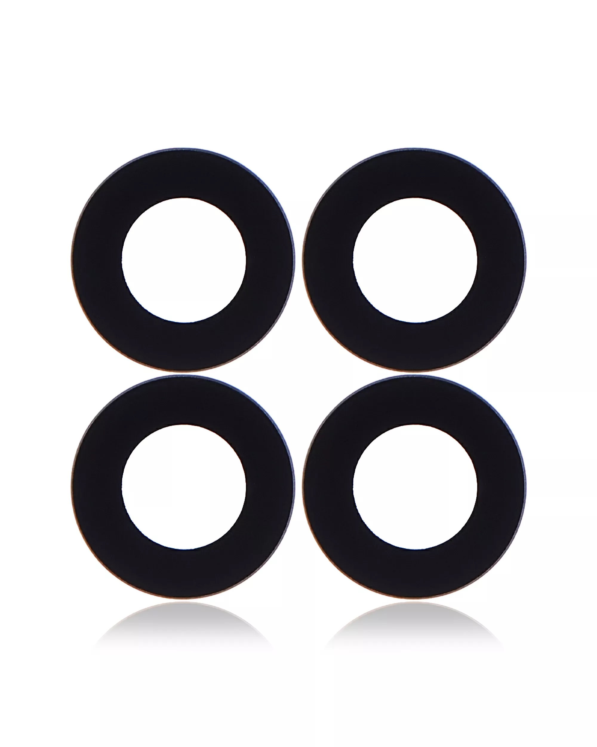 Back Camera Lens (Glass Only) With Adhesive Compatible For Motorola One 5G (XT2075-1/2020) (4 Piece Set) (10 Pack)