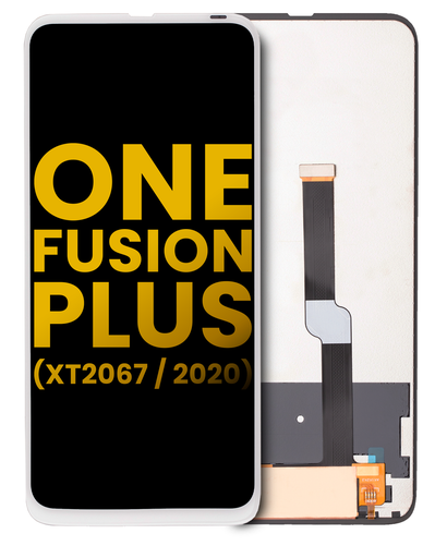 LCD Assembly Without Frame Compatible For Motorola One Fusion Plus (XT2067/2020) (Refurbished) (White)