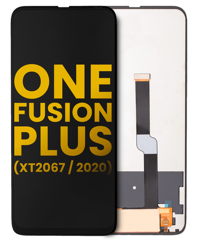 LCD Assembly Without Frame Compatible For Motorola One Fusion Plus (XT2067/2020) (Refurbished) (Black)