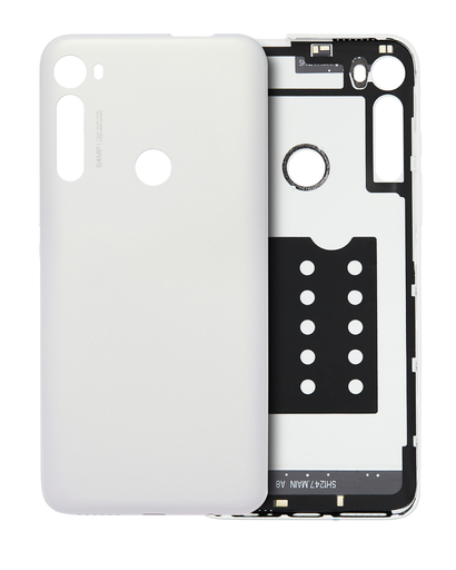 Back cover Glass Compatible For Motorola One Fusion Plus (XT2067/2020) (White)