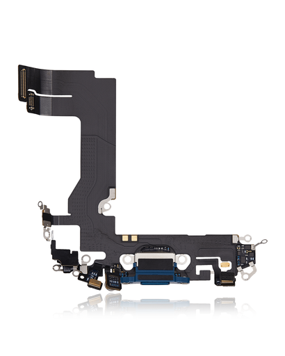 Charging Port Flex Cable Compatible For iPhone 13 Mini (Used OEM Pull) (Blue)
