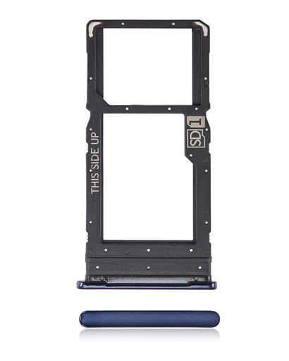 Single Sim Card Tray Compatible For Motorola One 5G (XT2113/2020) (Oxford Blue)