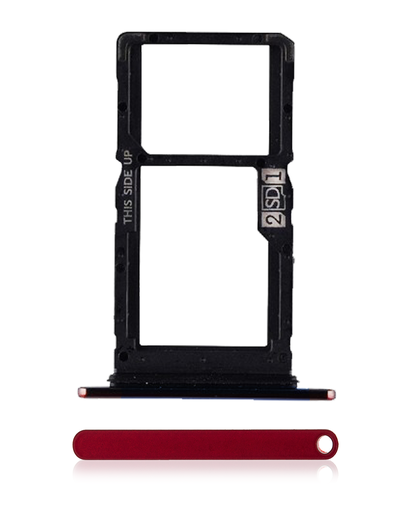 Sim Card Tray (Dual Sim) Compatible For Motorola One Hyper (XT2027-1/2020) (Genuine OEM) (Magenta)